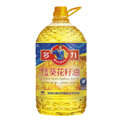  多(duō)力黃金3益葵花(huā)籽油5L